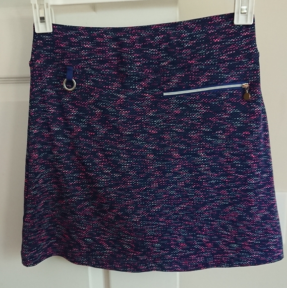 DAILY SPORTS BORN IN SWEDEN Navy Purple Zippered Tennis Skort XS - Picture 12 of 12